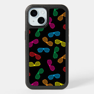 Neon Classic Sunglasses Pattern iPhone 15 Case