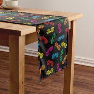 Neon Classic Sunglasses Pattern Medium Table Runner