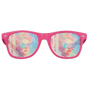 Neon Coastal Beauty with Sunglasses
