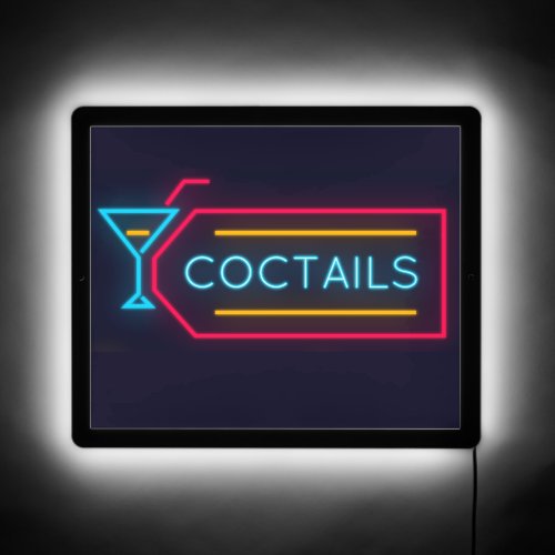 Neon Cocktail Bar Home Bar LED Sign