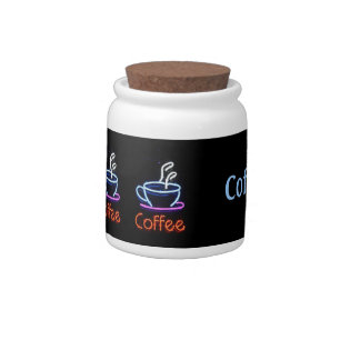 Neon Coffee Jar
