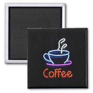 Neon Coffee Sign Magnet