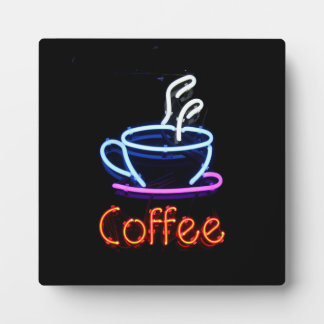 Neon Coffee Sign Plaque