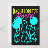 Neon color bachelorette party invitations template | Zazzle