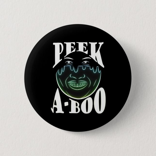 Neon Colored Artwork - Peekabo Button (Front)