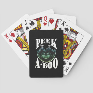 Neon Colored Artwork - Peekabo Poker Cards