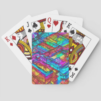Neon Colored Poker Cards