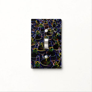 Neon Colored Rubber Ducks Cute Light Switch Cover