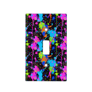 Neon Colorful Pattern Light Switch Cover