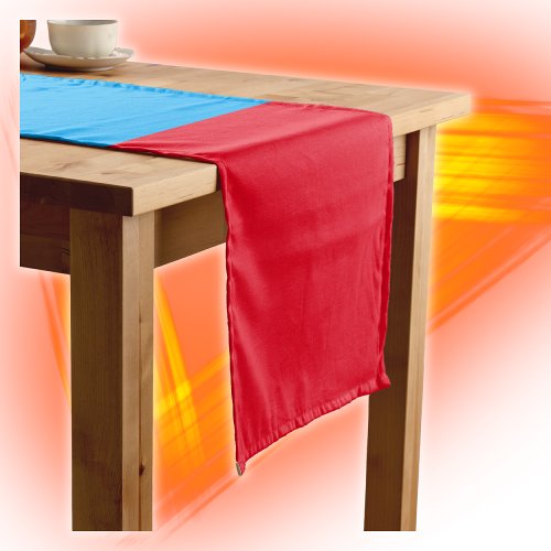 Neon Colorful Stripes   Short Table Runner