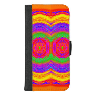 Neon Colors Abstract Pattern iPhone 8/7 Plus Wallet Case