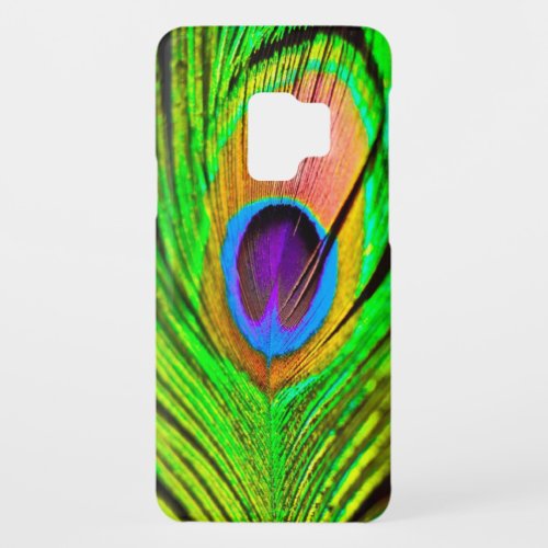 Neon Colors Peacock Feather Case_Mate Samsung Galaxy S9 Case