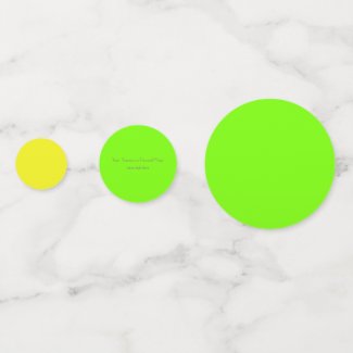 Neon colors -personalized confetti