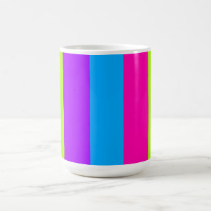 Neon Colourful Stripes    Coffee Mug