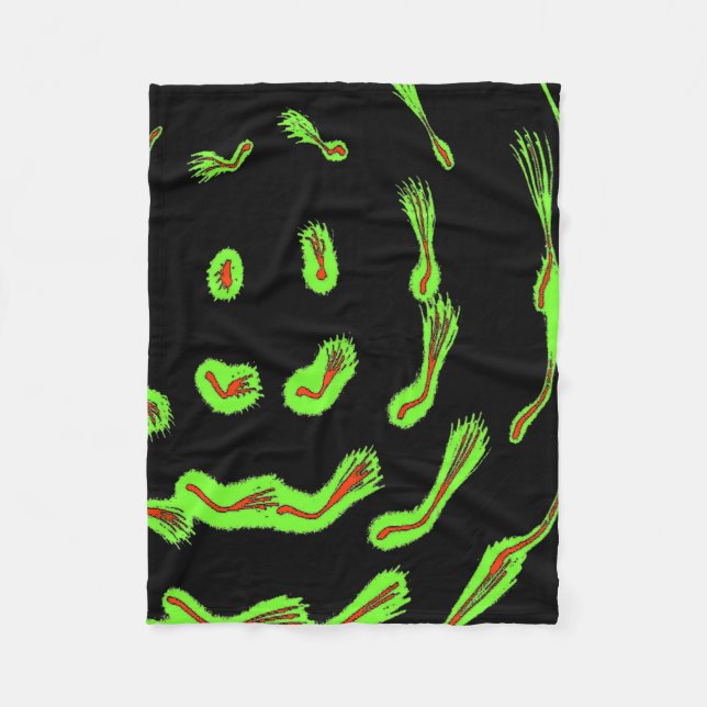 Neon Cometflare Fleece Blanket (Front)