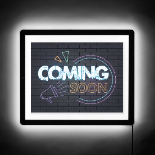Neon Coming Soon LED Sign