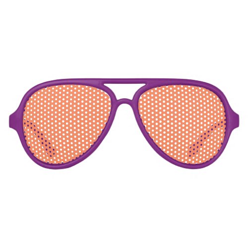 Neon Coral Solid Color  Classic Aviator Sunglasses