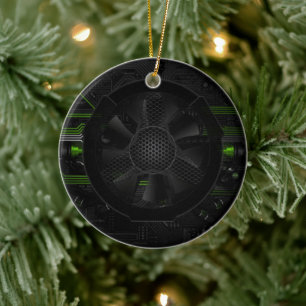 Neon Core: Cyberpunk Gamer Ornament