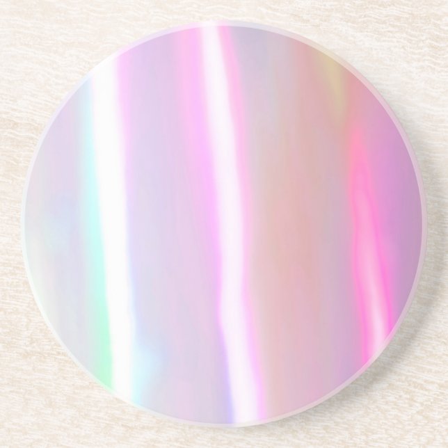 Neon Cotton Candy Sandstone Coaster (Front)