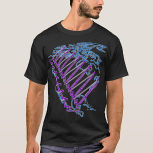 NEON CRANE OPERATOR CRANE NORTH AMERICA MAP NEON T-Shirt