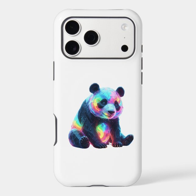Neon Crystal Panda Case-Mate iPhone Case (Back)