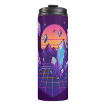 Neon Crystalscape – 80s Vapor Gem Vibes