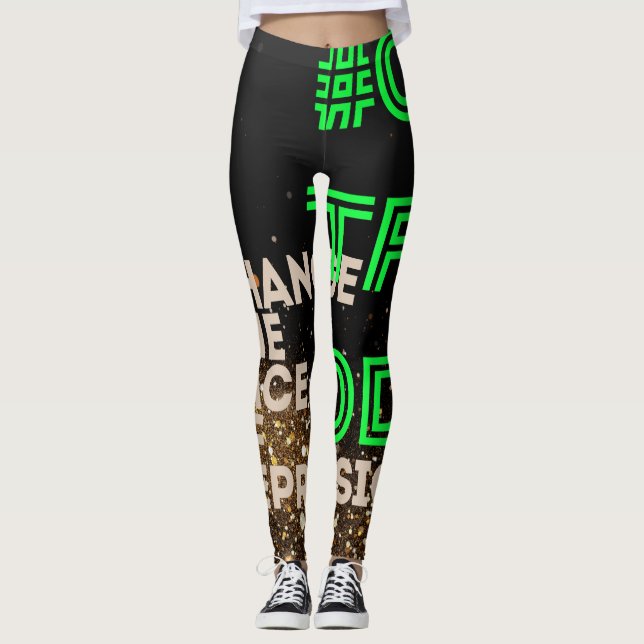 NEON CTFOD Glitter  Leggings (Front)
