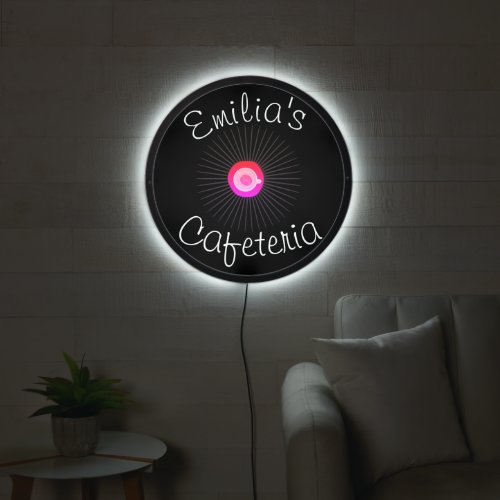 Neon Cup of Coffee Shop Logo LED Sign