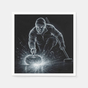 Neon Curling Sport with Dynamic Energy Napkins