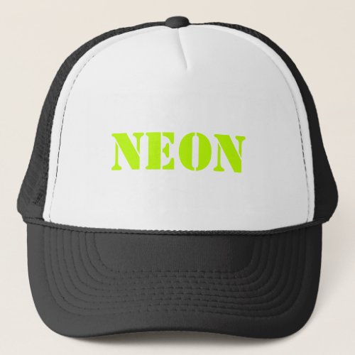 neon customize TEXT  COLOR _ hat