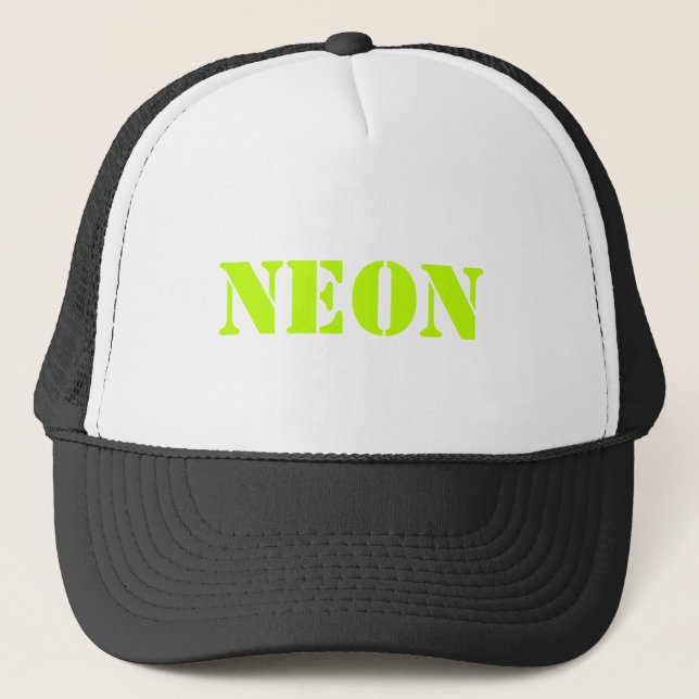 "neon" customize TEXT & COLOR - hat (Front)