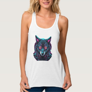 Neon Cyberpunk Animal – High-Tech Tank Top
