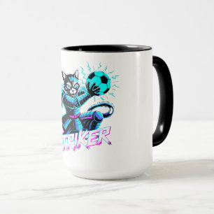 Neon Cyberpunk Cat Mugs – Gamer Gift Edition
