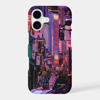 Neon Cyberpunk Metropolis iPhone 17 Case