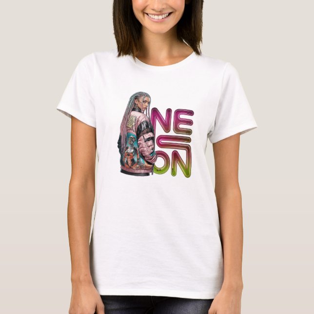 Neon Cyberpunk T-Shirt (Front)