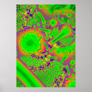 Neon Dichroic Psychedelic Poster