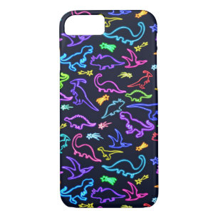 Neon Dinosaurs iPhone 8/7 Case