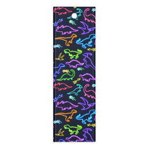 Neon Dinosaurs Skateboard Ruler