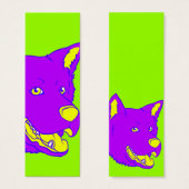 Neon Dog Bookmark (Front & Back)