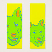 Neon Dog Bookmark (Front & Back)