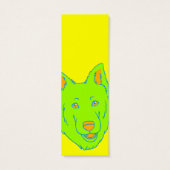 Neon Dog Bookmark (Back)