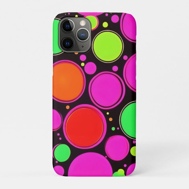 Neon Dot Party Case-Mate iPhone Case (Back)