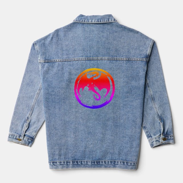 Neon Dragon denim jacket (Back)