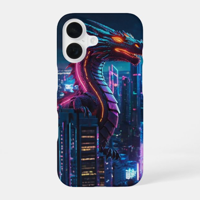 Neon Dragon Flight Iphone Case (Back)