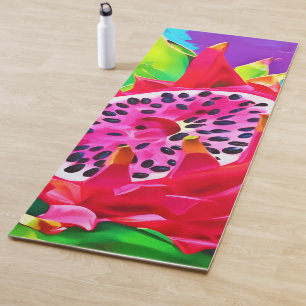 Neon Dragon Fruit Splendor Yoga Mat