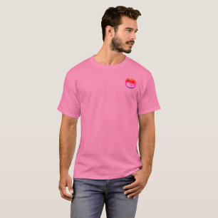 Neon Dragon men pink T-shirt pocket
