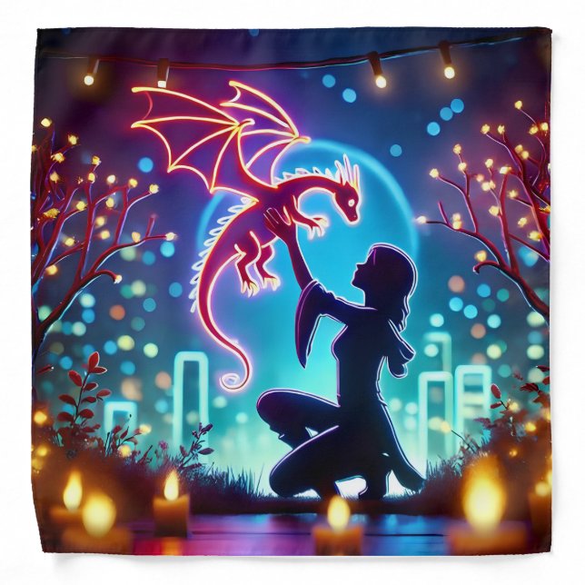  neon dragon trainer bandana (Front)