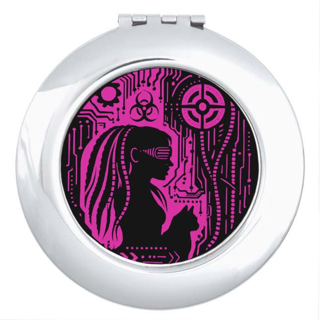 Neon Dread Protocol Compact Mirror (Front)
