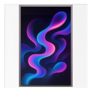 Neon Dreams Abstract Acrylic Art| Modern Colorful Acrylic Print