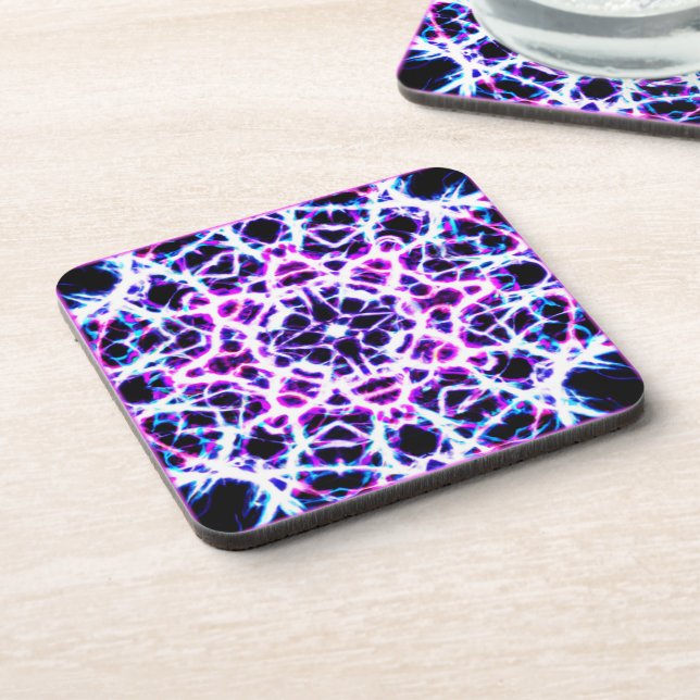 Neon Dreams Design. Buy Now Beverage Coaster (Left Side)